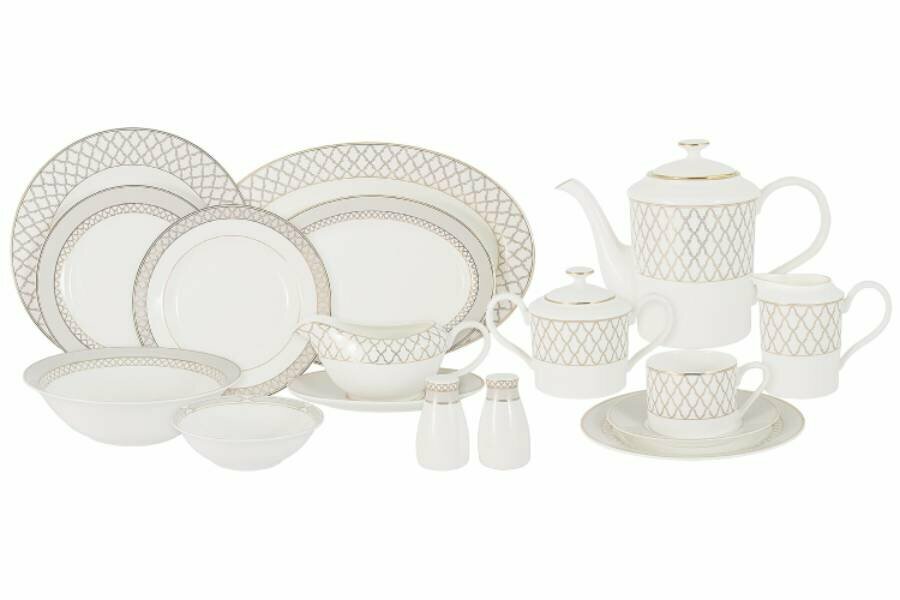 фото Обеденно-чайный сервиз Виндзор, 6 персон, 48 предметов (Anna Lafarg Emily)
