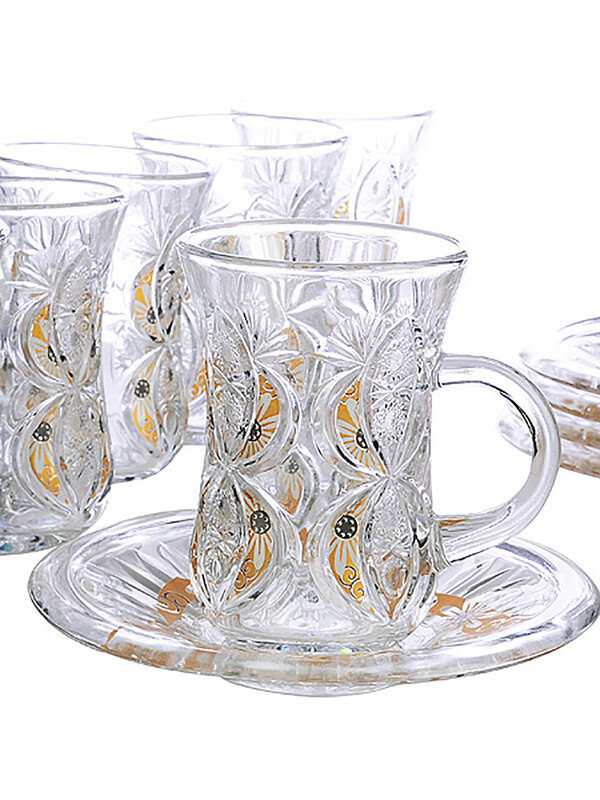 фото Чайный набор Loraine, стекло, 12 предметов, 195мл