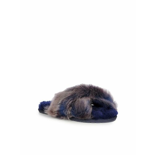 Тапочки  EMU Mayberry Lava, натуральный мех, утепленная, размер 38, синий