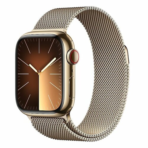 Умные часы Apple Watch Series 9 GPS Cellular 41mm Gold Stainless Steel Case with Gold Milanese Loop 9999000₽