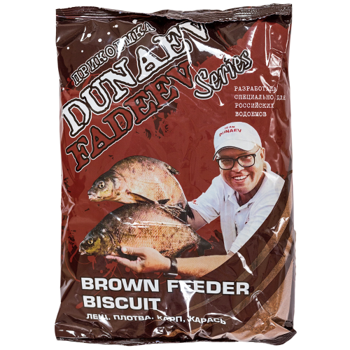 Прикормка Dunaev DUNAEV-FADEEV Feeder Brown Biscuit прикормка dunaev fadeev feeder brown biscuit 1кг