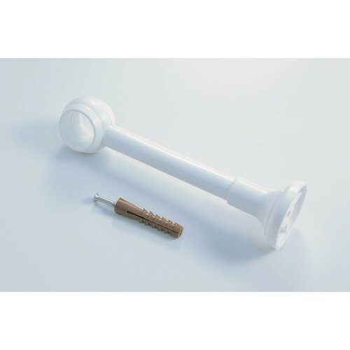 Кронштейн пластиковый 14см для карниза Кантри мод.15 Белост Ф28мм Белый