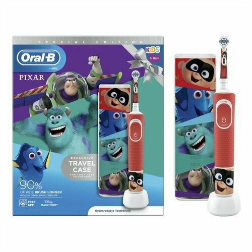 Зубная щетка детская Oral-B Braun Stage Power D100 электрическая мягкая в чехле 777000₽