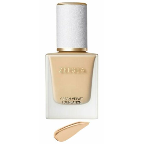 ZEESEA Тональная основа Cream Velvet Liquid Foundation тон 02 Natural натуральный, 20 г