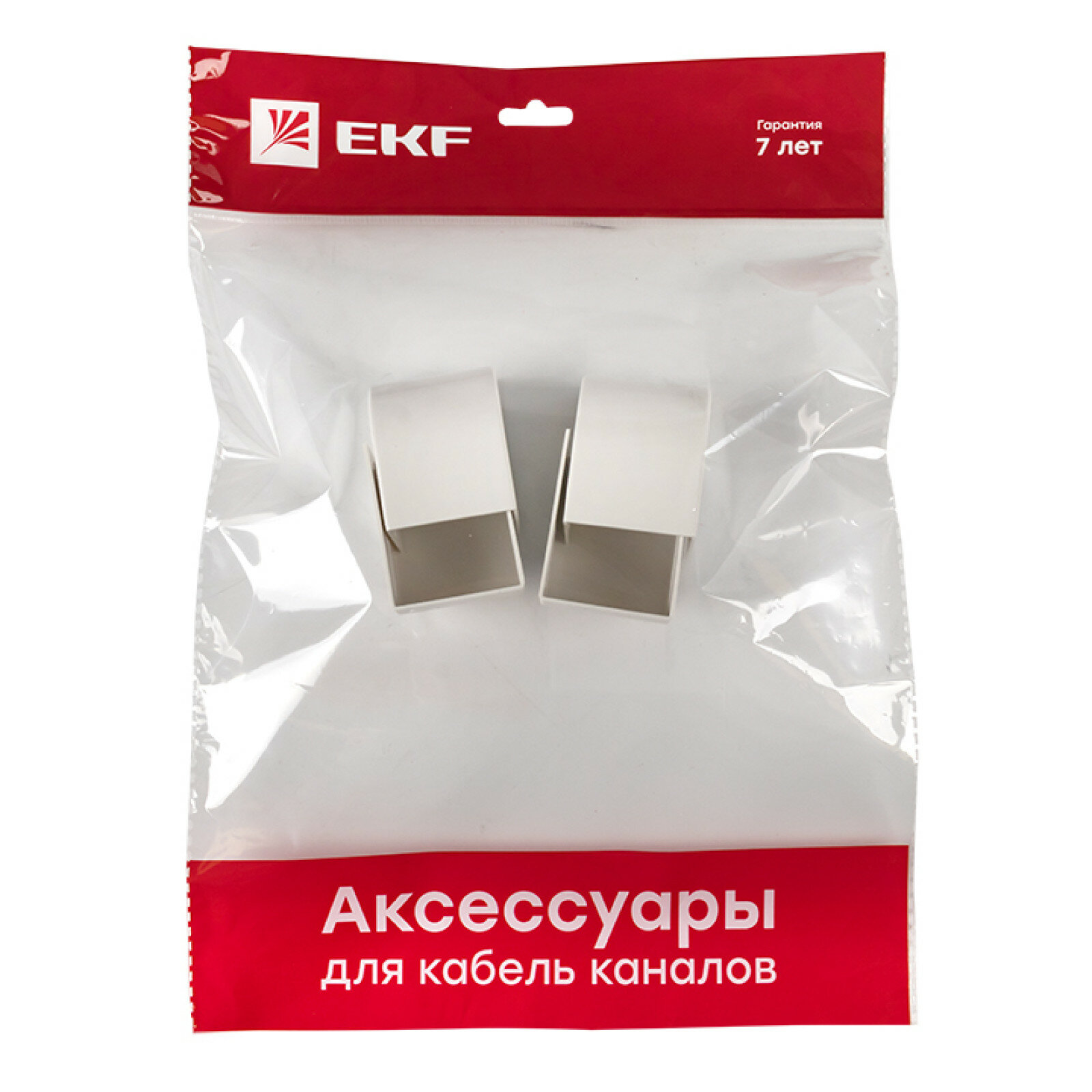 ecw-40-40x4 Заглушка (40х40) (4 шт) Plast PROxima Белый EKF - фото №5