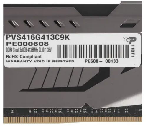 Модуль памяти PATRIOT Viper Steel DDR4 - 2x 8Гб 4133, DIMM, Ret - фото №20