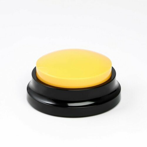 MARU Кнопка для игр, с записью звука, 2 ААА, 8.9 х 4.2 см, желтая