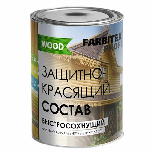 Состав защитный б/цв 9,0л FARBITEX Profi wood