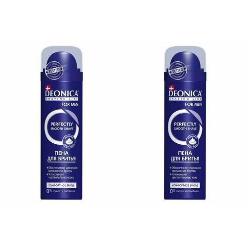 DEONICA Пена для бритья For Men Комфортное бритье, 240 мл, 2 шт