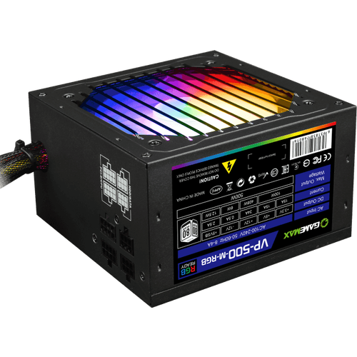 Блок питания 500W GameMax (VP-500-RGB-MODULAR)