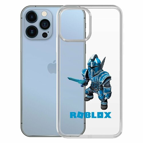 Чехол-накладка Krutoff Clear Case Roblox-Рыцарь Алар для iPhone 13 Pro чехол накладка krutoff clear case roblox рыцарь алар для xiaomi redmi note 9