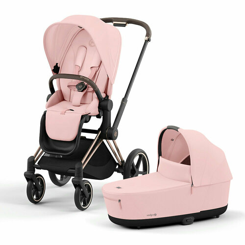 Коляска 2в1 Cybex Priam IV Rose Gold, цвет Peach Pink