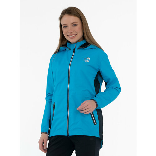 Куртка спортивная CroSSSport, размер 44, бирюзовый, голубой