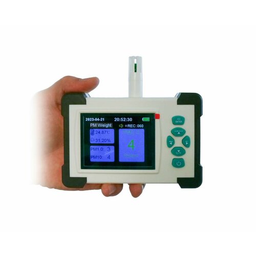 Профессиональный прибор для измерения пыли 8 в 1 HT Mod HZ-516 W4435RU измеряет концентрацию взвешенных частиц 030510255010 мкм 10621₽