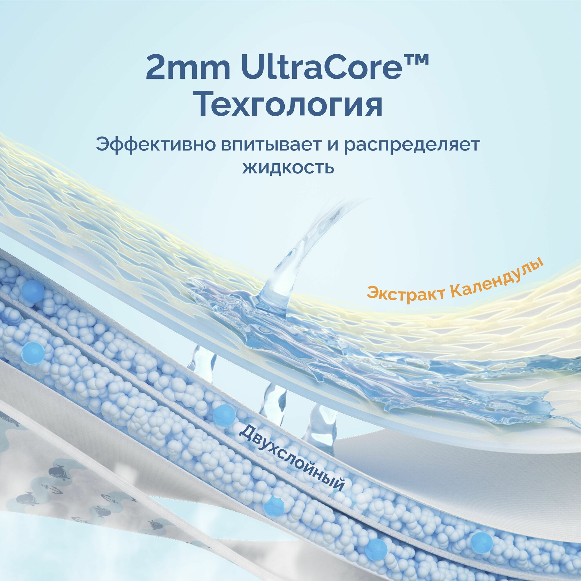 Подгузники Одноразовые Детские Подгузники детские Hoppi AirDream Travel Pack, размер L 9-14кг, 2 шт.