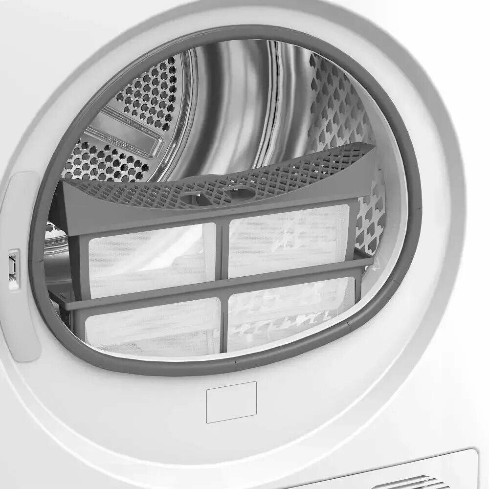 Сушильная машина для белья Beko BM3T37220, белый, 7 кг, тепловой насос, 15 программ, белый/черный — фото 1