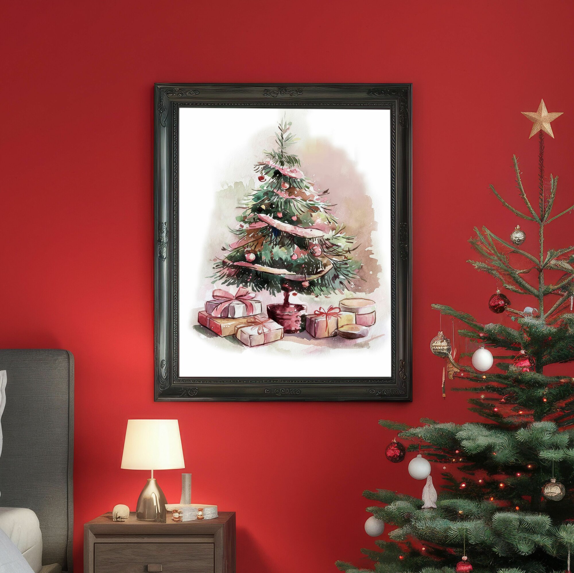 Постер Новый год - Новогодняя Елка - 30х40