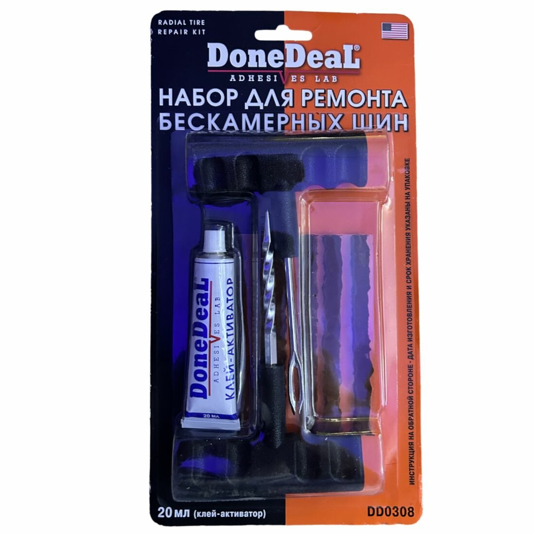 Набор для ремонта бескамерных шин DoneDeal DD0308