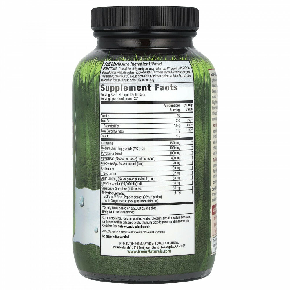 Irwin Naturals, Steel-Libido Red®, магнум кровоток, 150 капсул с жидкостью — фото 1