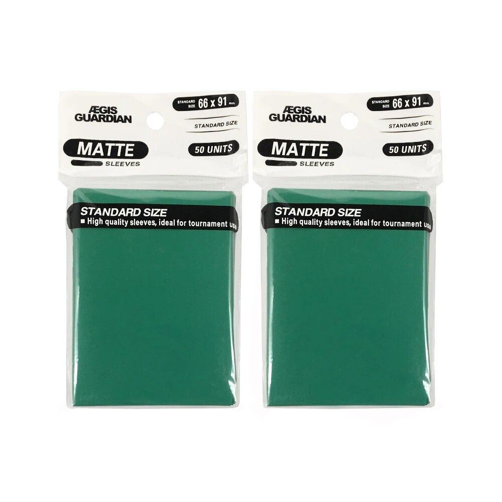 Матовые защитные чехлы для карт 100 шт Изумрудный Green