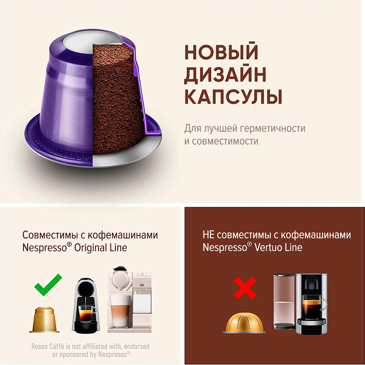 Кофе в капсулах для кофемашины Nespresso Ristrello набор 110 капсул . ВСЕ вкусы. Интенсивность от 4 до 12 — фото 1