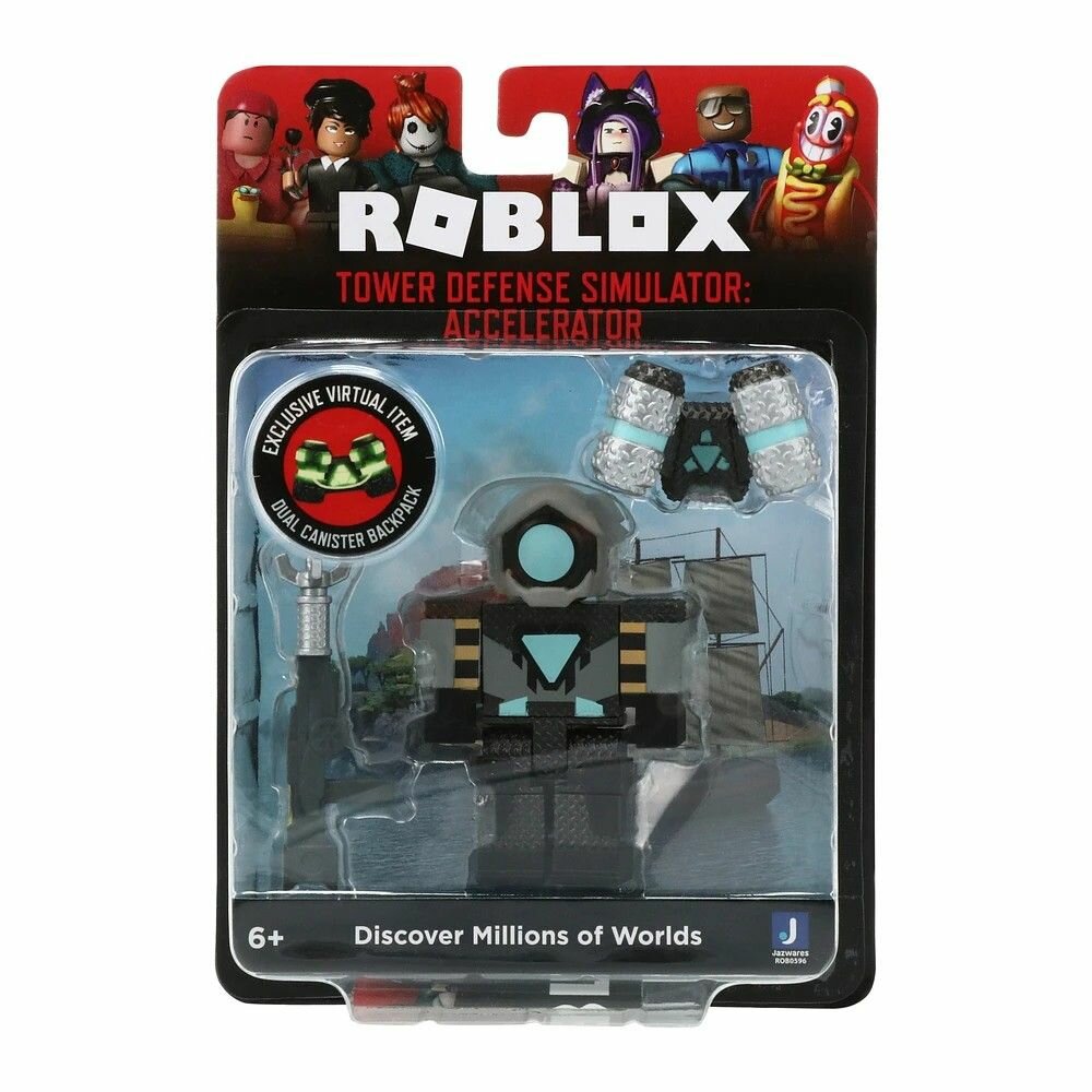 Jazwares Roblox Tower Defense Simulator Accelerator / Детские кукла, Эксклюзивные виртуальные предметы