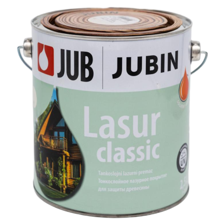Лазурная пропитка JUB LASUR CLASSIC для защиты древесины №23 махагон 25л