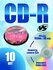 Диски для записи CD-R 80, скорость записи 52x, 10 шт, однократная...