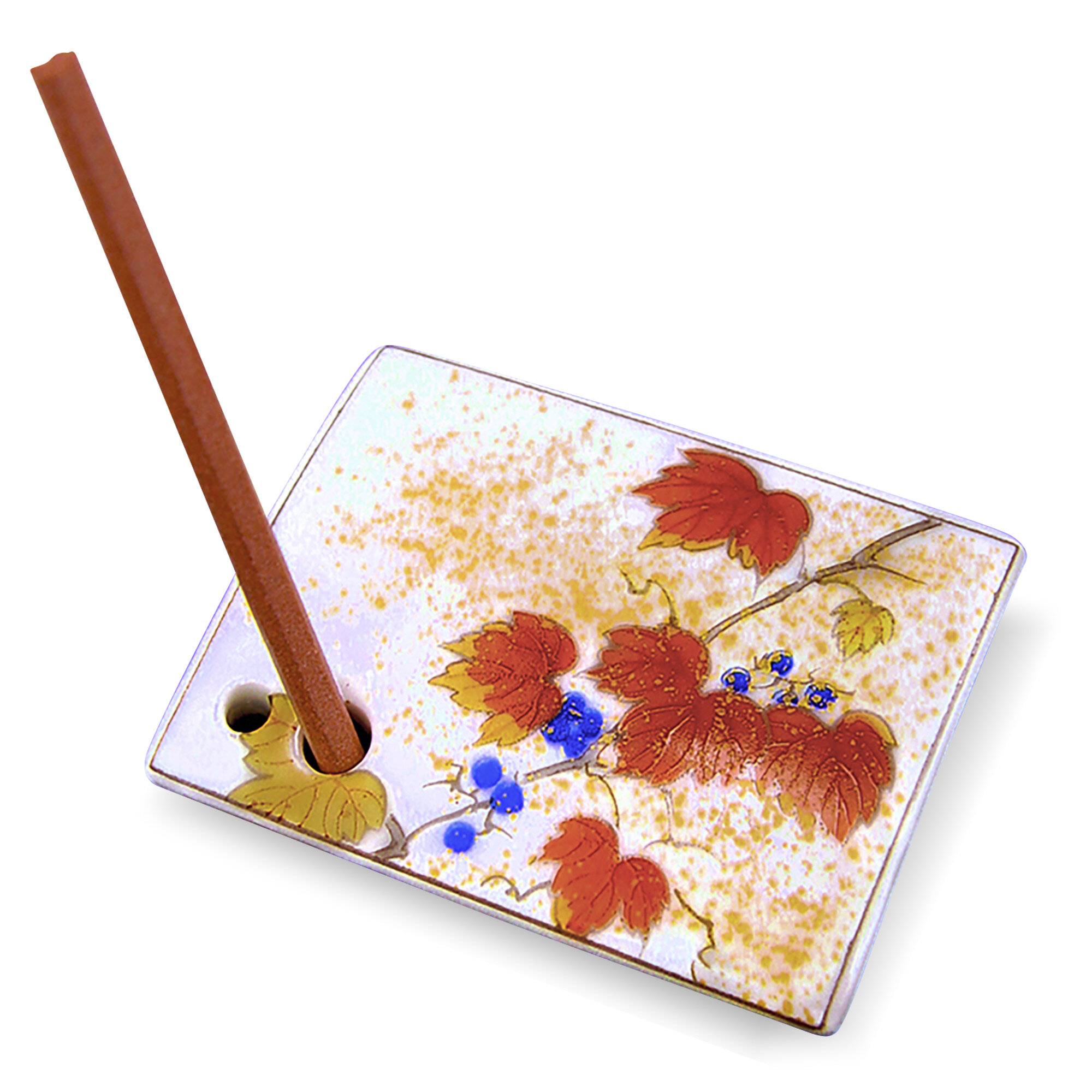 Подставка под аромапалочки Shoyeido, Осенний Плющ, 3.5 x 3.5 cm, Япония