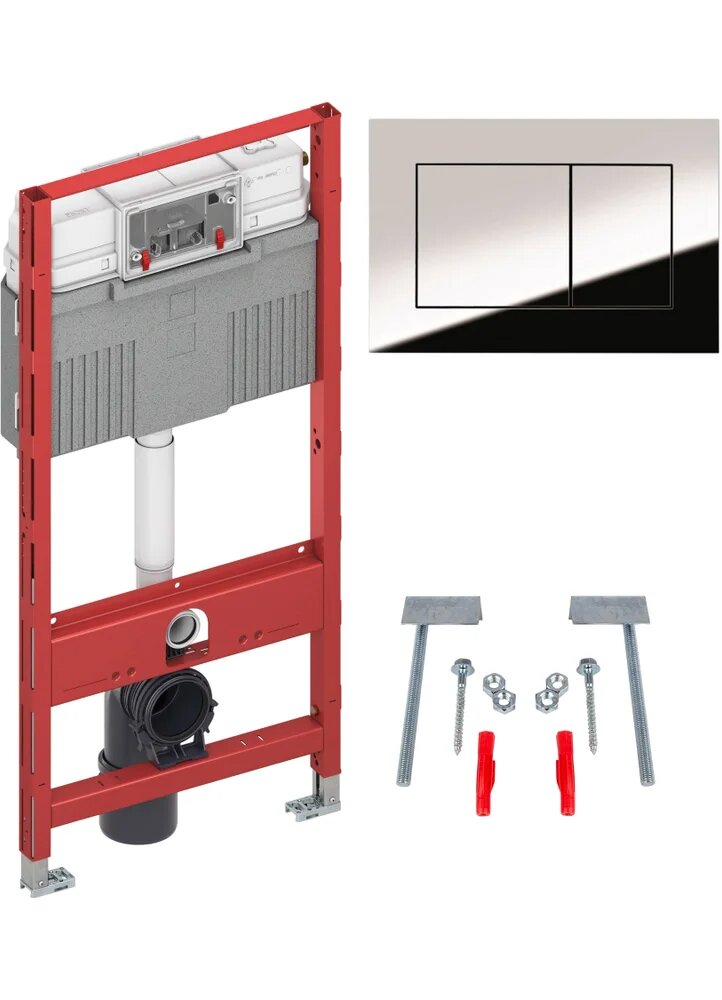 Система инсталляции для унитазов TECE Profil Uni 2.0 9300302 с кнопкой смыва TECE Now 9240401