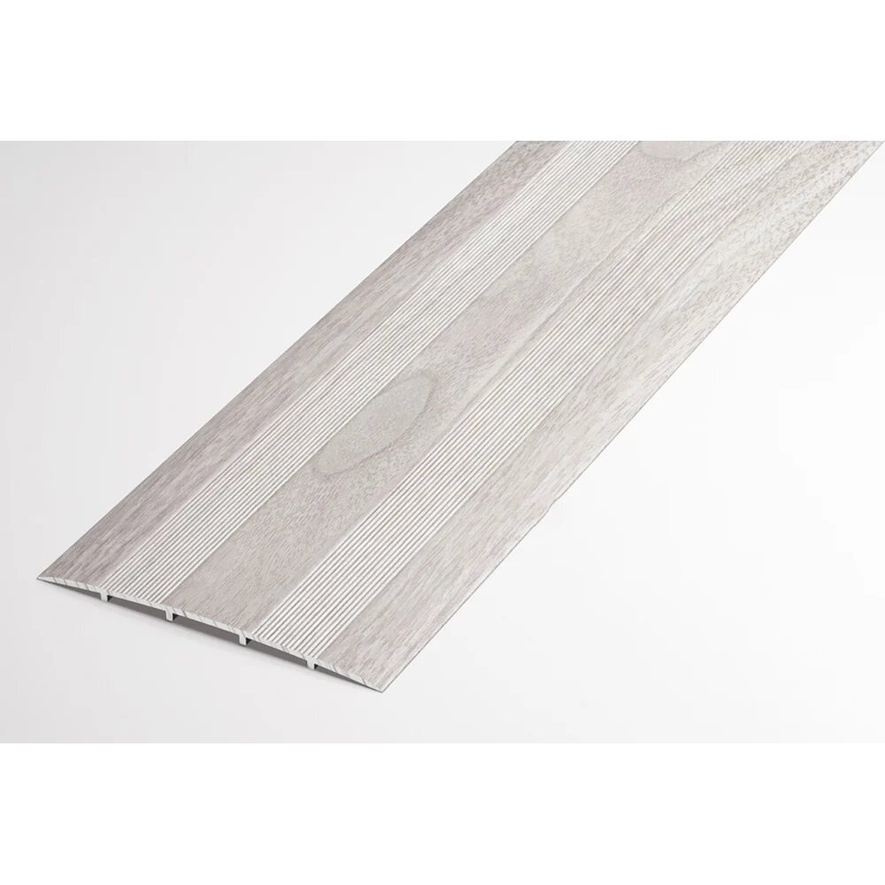 Лука Порог прямой алюминиевый 78мм 09м декоративный Ясень белый УТ000024700