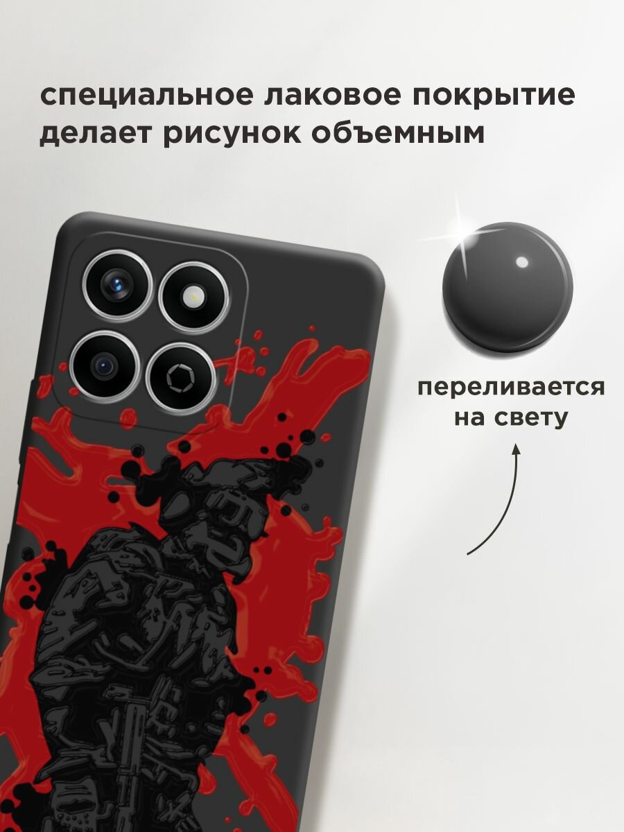 Чехол на Honor X7C / Хонор X7C с принтом "В пылу сражения 2" — фото 1