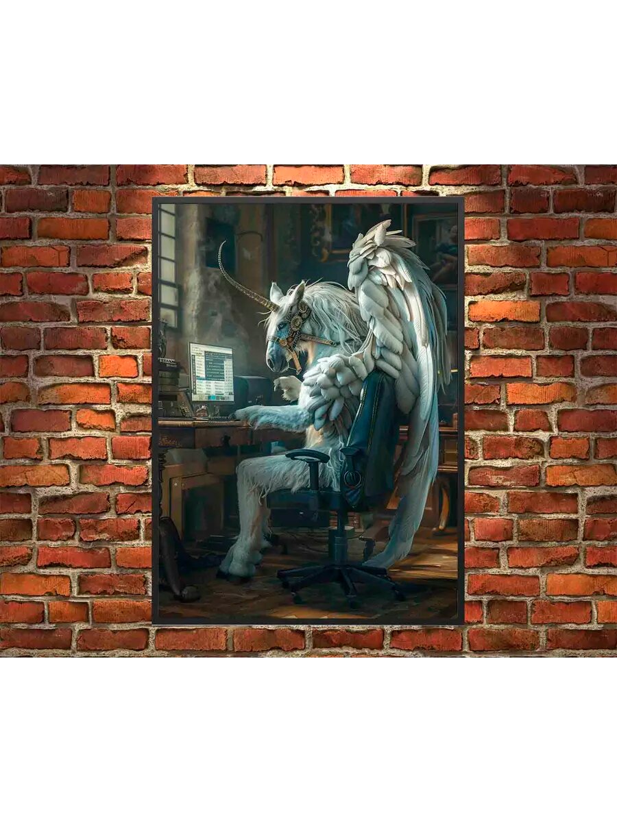Программист-зверь-Пегас 3, Плакат 30x42см