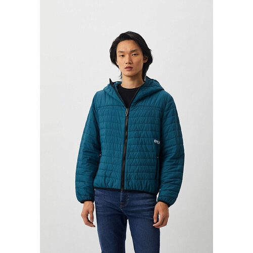 Куртка Ice Play, размер 50, синий, зеленый куртка стеганая средней длины на молнии с капюшоном l черный