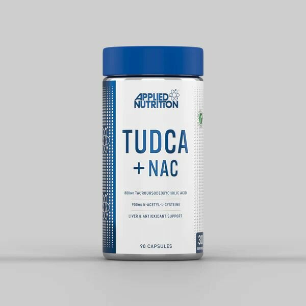 TUDCA + N-ацетил-L-цистеин (NAC) Applied Nutrition 90 капсул для печени иммунитета вывода токсинов антиоксидант