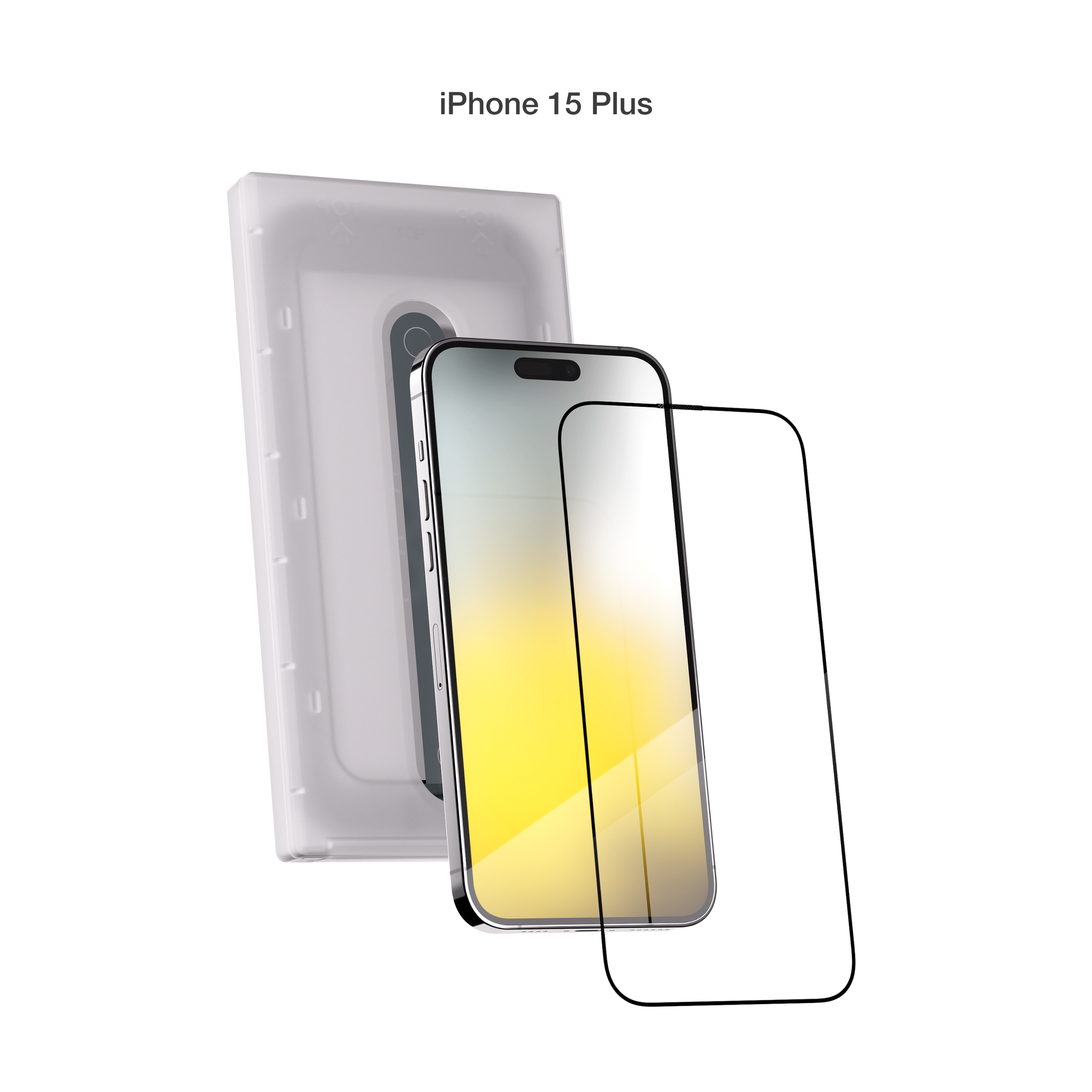 Защитное стекло COMMO для Apple iPhone 15 Plus с аппликатором