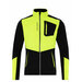 Куртка Fischer для бега, силуэт прилегающий, ветрозащитная, светоотражающие элементы, карманы, без капюшона, вентиляция, размер 52, желтый, черный
