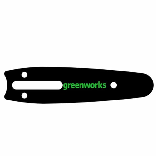 Шина(2953307) для пилы Greenworks 10 см аккумуляторная пила greenworks gd40cs15 шина 14 1500 вт 40 в зеленый