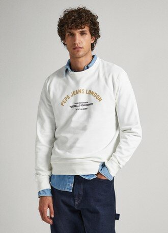 Свитшот Pepe Jeans, размер M, белый