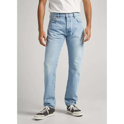 фото Джинсы pepe jeans byron, размер 34/32, голубой