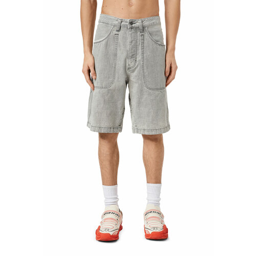 фото Шорты diesel, размер 29, серый