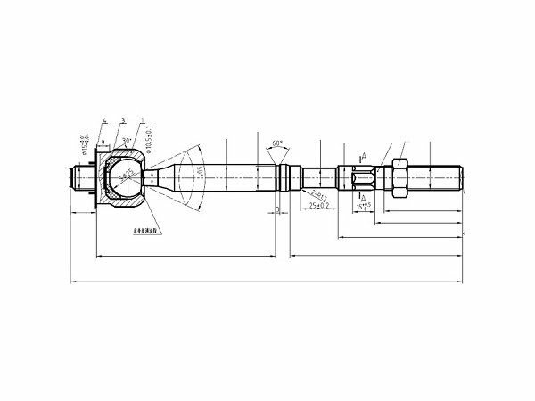 SAT ST-45503-0R030 Тяга рулевая TOYOTA RAV4 05-