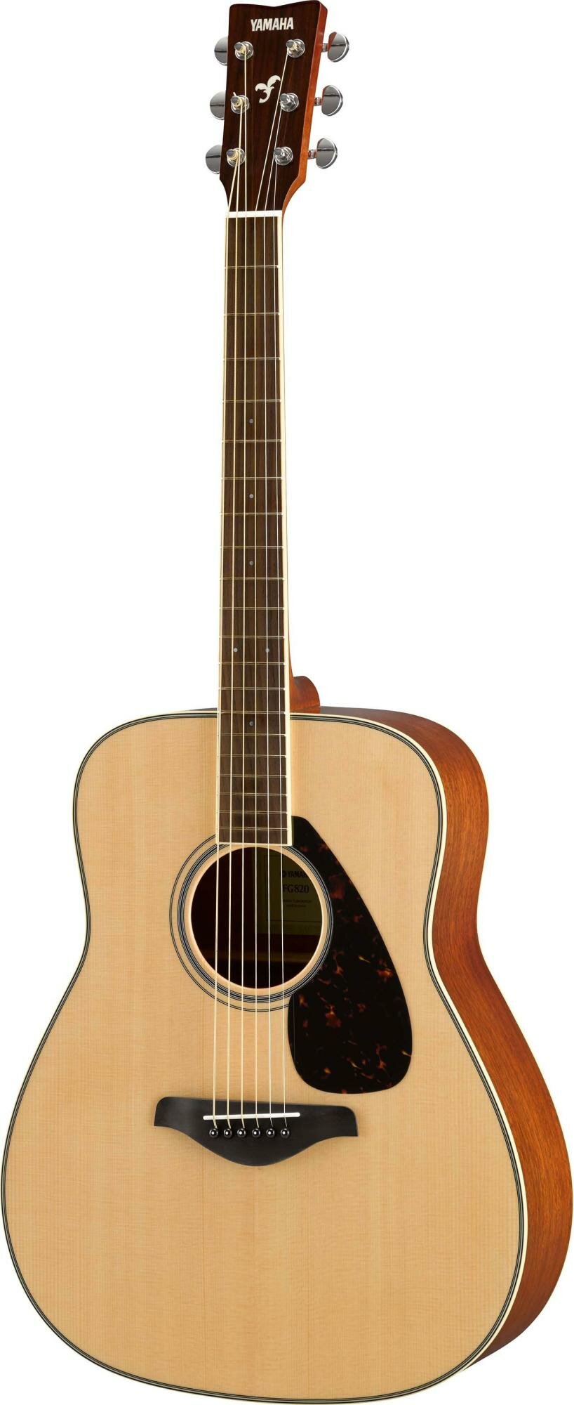 YAMAHA FG820 N - акустическая гитара, дредноут, верхняя дека массив ели, цвет натуральный