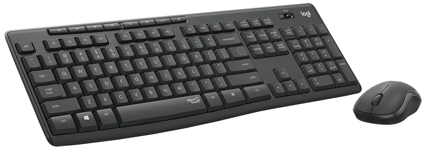 Комплект (клавиатура+мышь) LOGITECH MK295 Silent Wireless Combo, USB, беспроводной, черный [920-009807] - фото №2