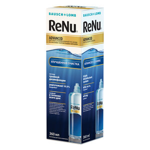 Раствор Bausch & Lomb Renu Advanced, с контейнером, 360 мл, 1 шт.