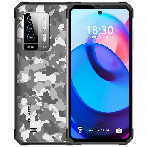 Смартфон OUKITEL WP27 12/256 ГБ, Dual nano SIM, камуфляж смартфон oukitel wp20 pro 4 64 гб 2 sim тропический оранжевый