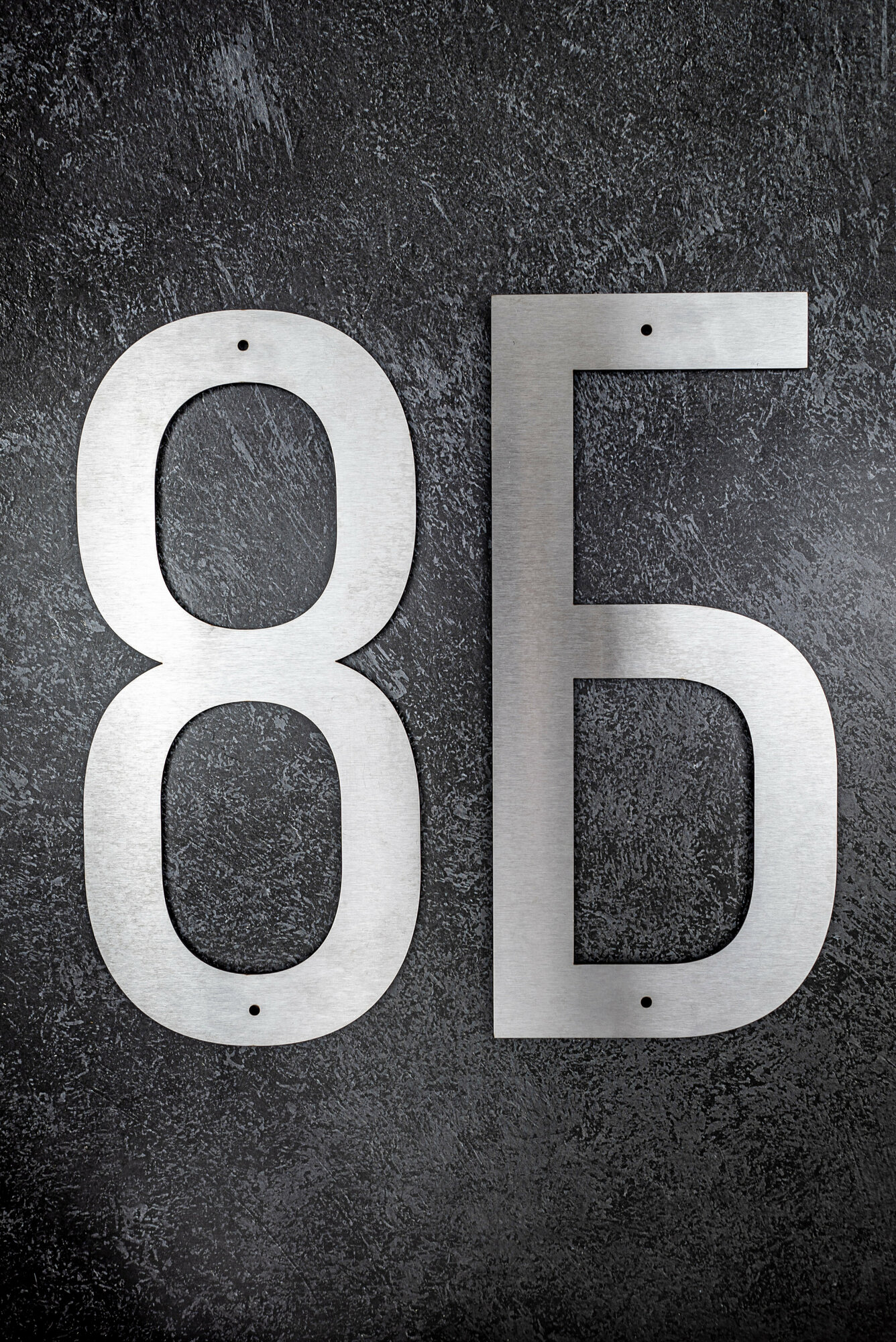 Цифра дверная, буква Б большая на дом - фотография № 4