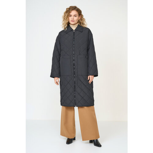 фото  куртка baon, демисезон/зима, силуэт прямой, подкладка, карманы, водонепроницаемая, утепленная, вентиляция, без капюшона, манжеты, стеганая, размер s, черный