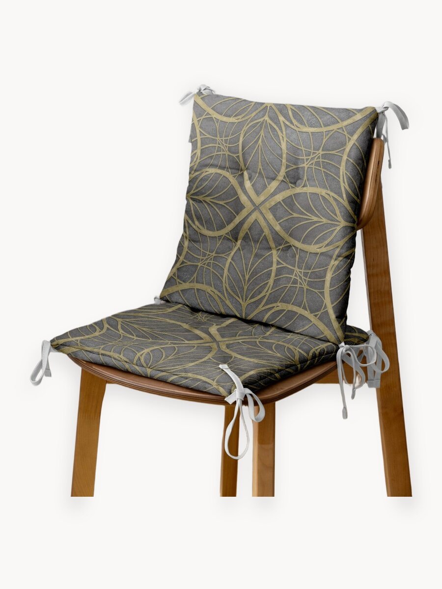 Подушка на стул с тафтингом плоская 40х40 (2 шт) "Унисон" Нотр-Дам