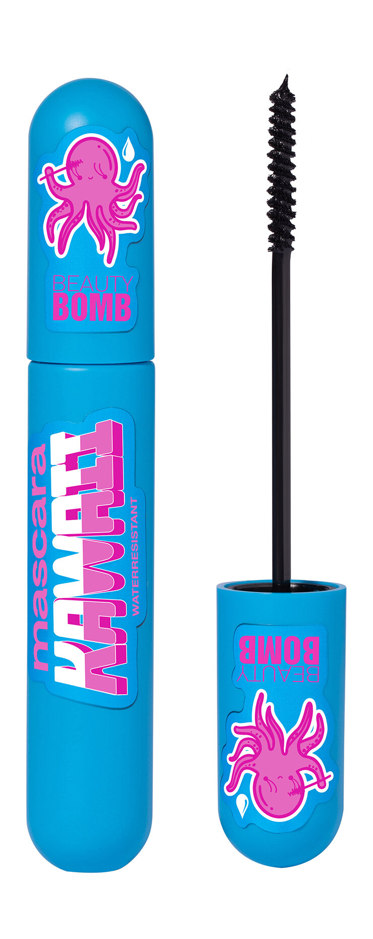 BEAUTY BOMB Тушь для ресниц влагостойкая Resistant Kawaii Mascara, 8 мл, 01 Черный